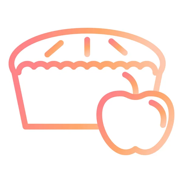 Apple Pie Modern Icon Vector Illustration — Stock Vector