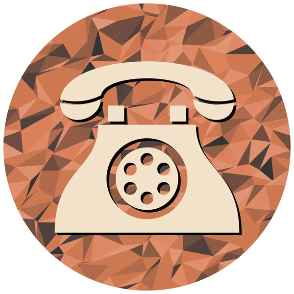 Vector Illustration Old Telephone Icon — Stock Vector