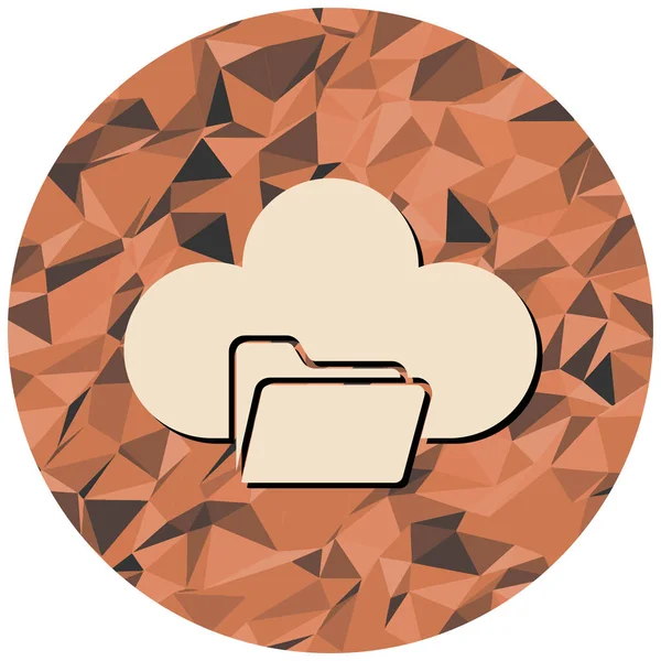 Bulut. Web simgesi basit illüstrasyon