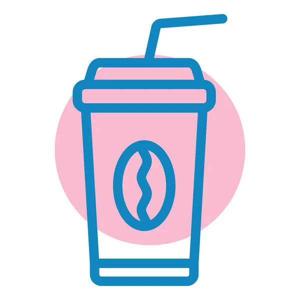 Kaffee Web Symbol Einfache Illustration — Stockvektor