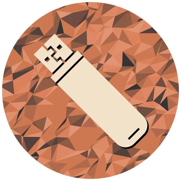 USB flash disk simgesi. Web için bozuk telefon vektör simgelerinin düz çizimi