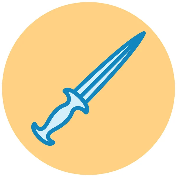 Kılıç Simgesi Vektör Illüstrasyonu — Stok Vektör
