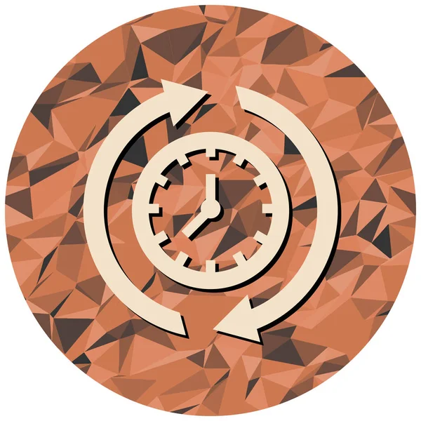 Moda Biçiminde Saat Simgesi İzole Arkaplan