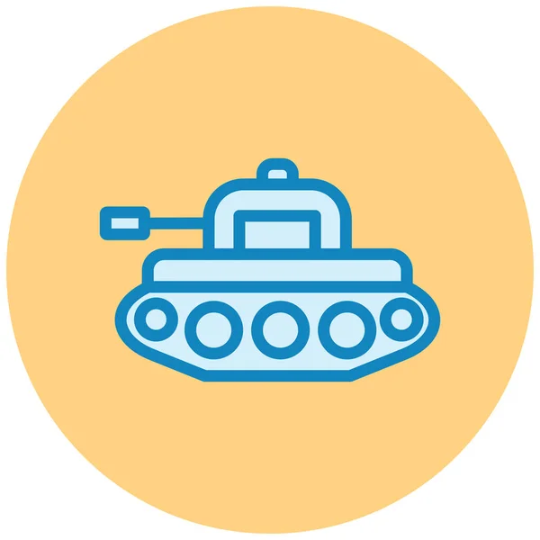 Tank Renkli Vektör Simgesi — Stok Vektör