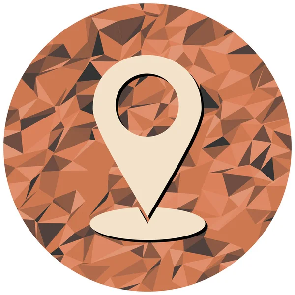 Harita işaretleyici simgesi. vektör illüstrasyonu