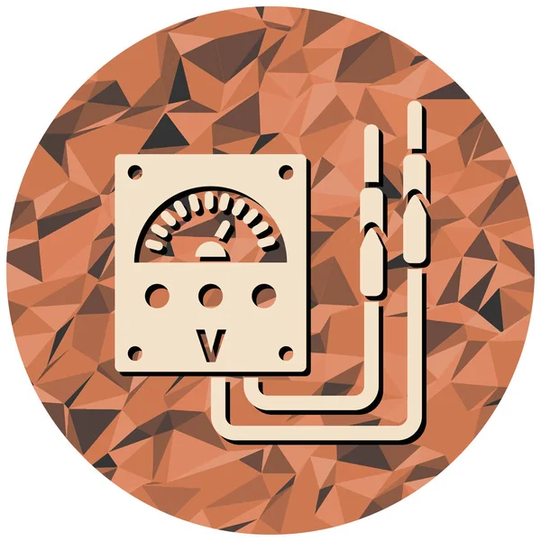 voltmetre simgesi, vektör illüstrasyonu basit tasarım