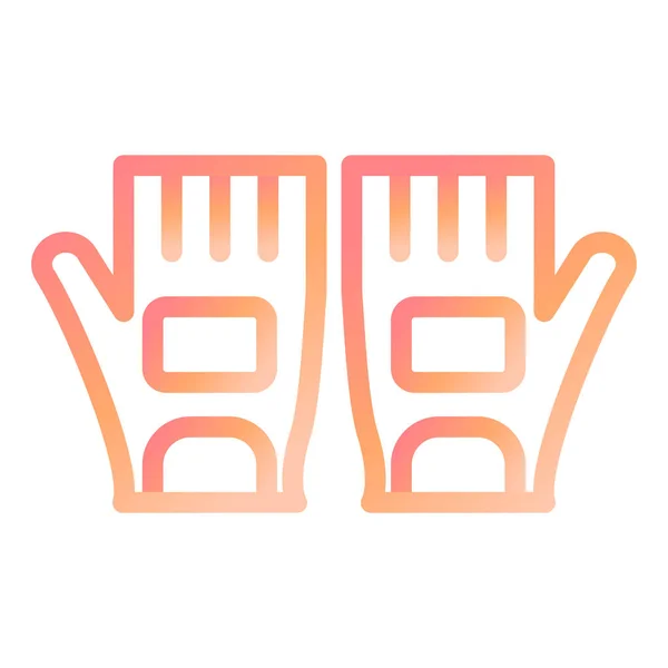 ジム手袋現代的なアイコンベクトルイラスト — ストックベクタ