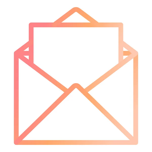 Briefumschlag Web Symbol Einfache Illustration — Stockvektor