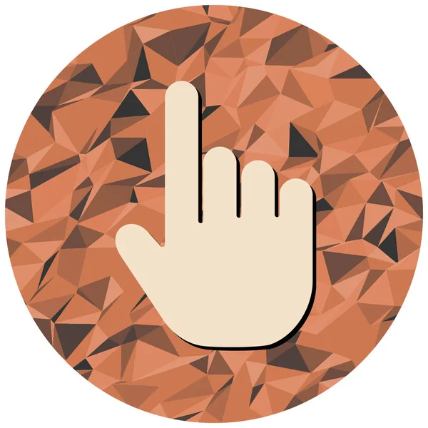 El imleç simgesi. vektör illüstrasyonu