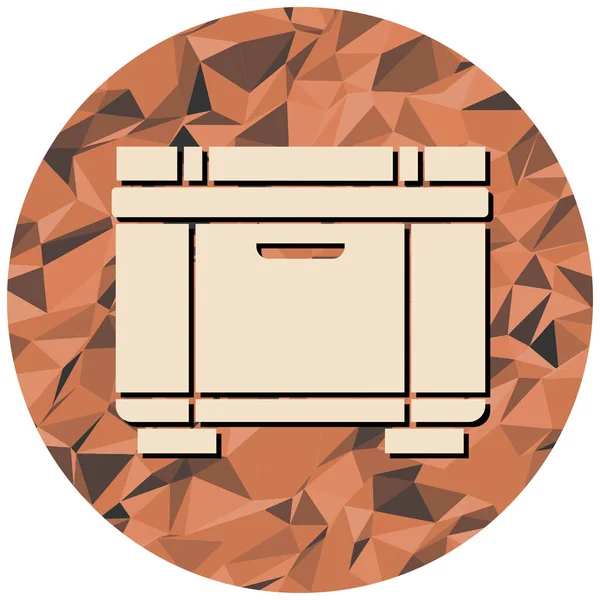 Illustration Wooden Table Window — Vector de stock