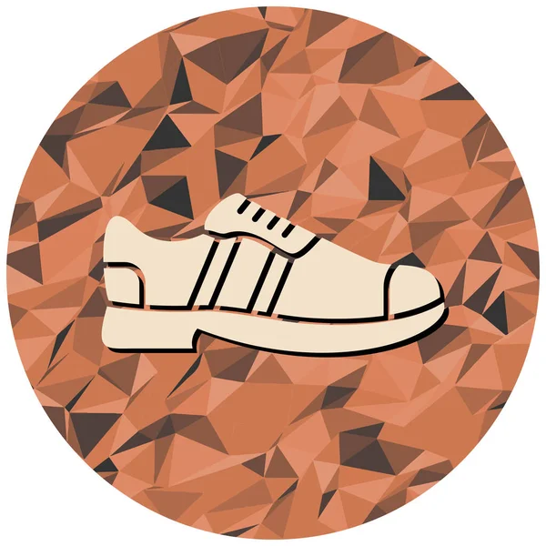 Zapatilla Icono Web Ilustración Simple — Vector de stock