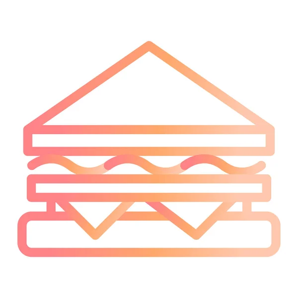 Sandwich Moderne Icon Vektor Illustration — Stockvektor