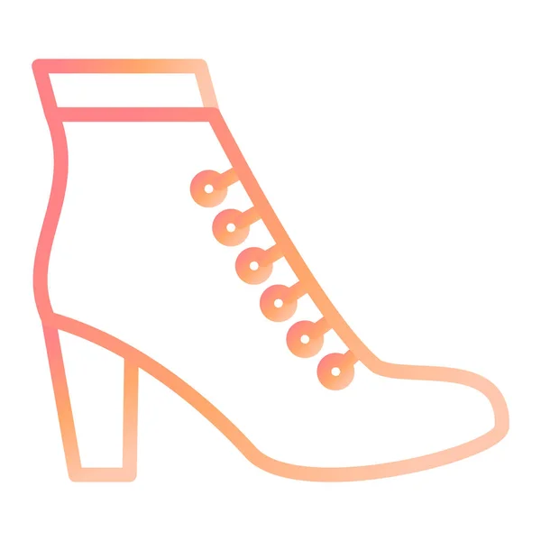Ladies Boots Современная Иконка Векторная Иллюстрация — стоковый вектор