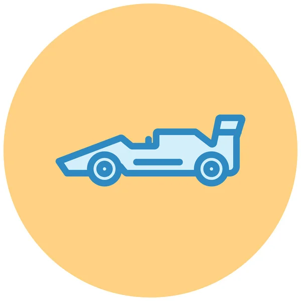 Αυτοκίνητο Web Εικονίδιο Απλή Απεικόνιση — Διανυσματικό Αρχείο