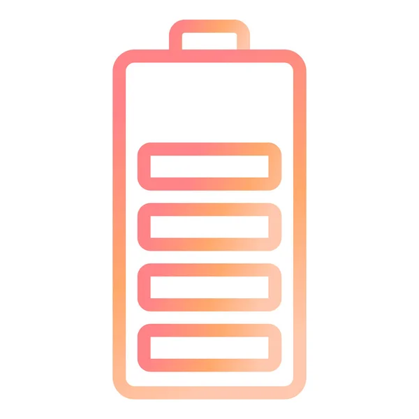 Batterie Web Symbol Einfache Illustration — Stockvektor