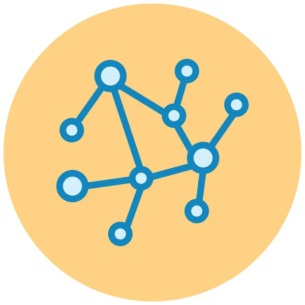 Netwerk Web Icoon Eenvoudige Illustratie — Stockvector