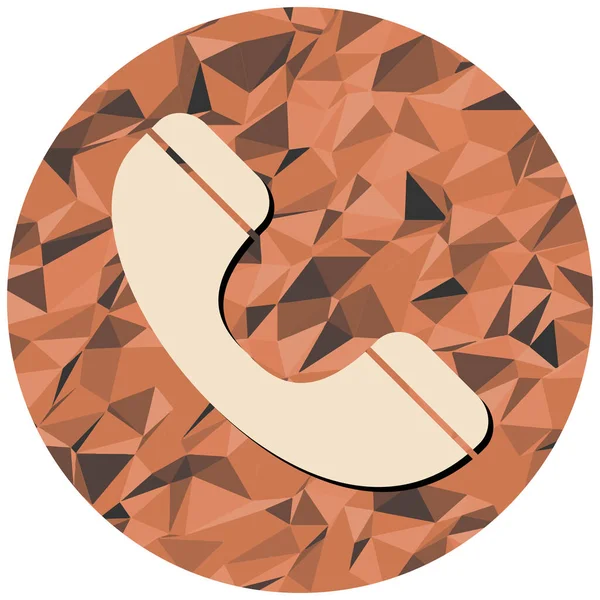 Telefon Web Symbol Einfache Illustration — Stockvektor