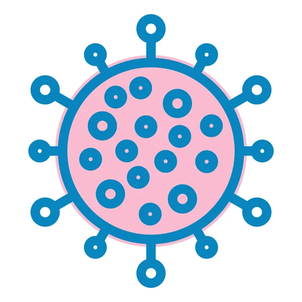 Virus Icona Vettoriale Illustrazione — Vettoriale Stock