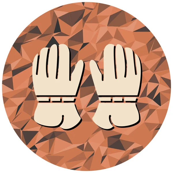 Bir eldiven çiftinin vektör çizimi