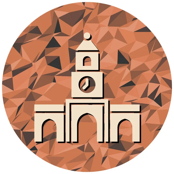 Bir binanın vektör illüstrasyonu