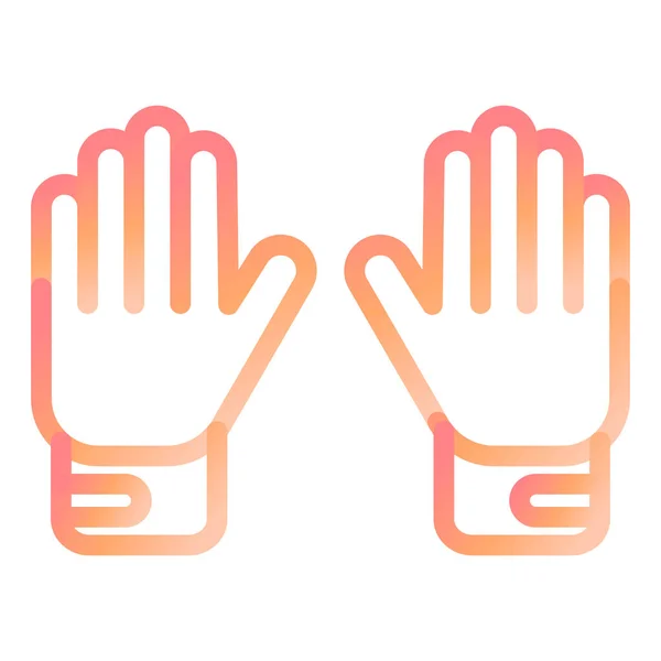 Goalie Gloves Modern Icon Vector Illustration — Stock Vector