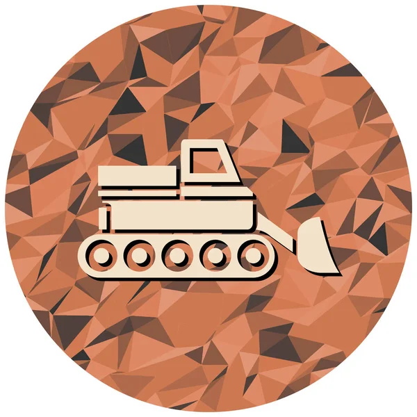 Askeri tank ikonu. vektör illüstrasyonu