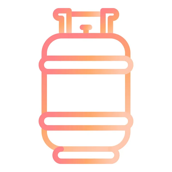 Gasflasche Web Symbol Einfache Illustration — Stockvektor