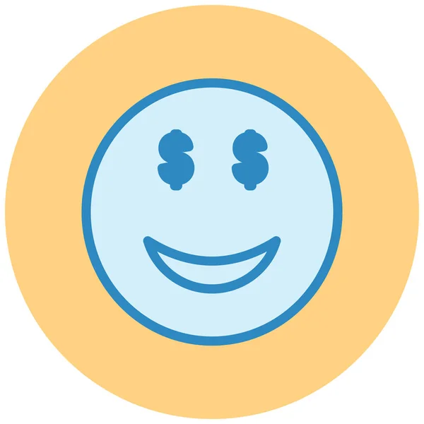 Emoji Web Icoon Vector Illustratie — Stockvector