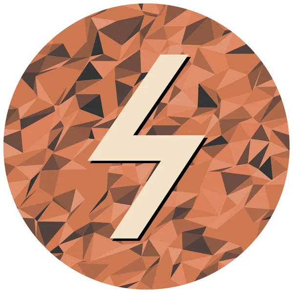 Bir yıldırım simgesinin vektör çizimi