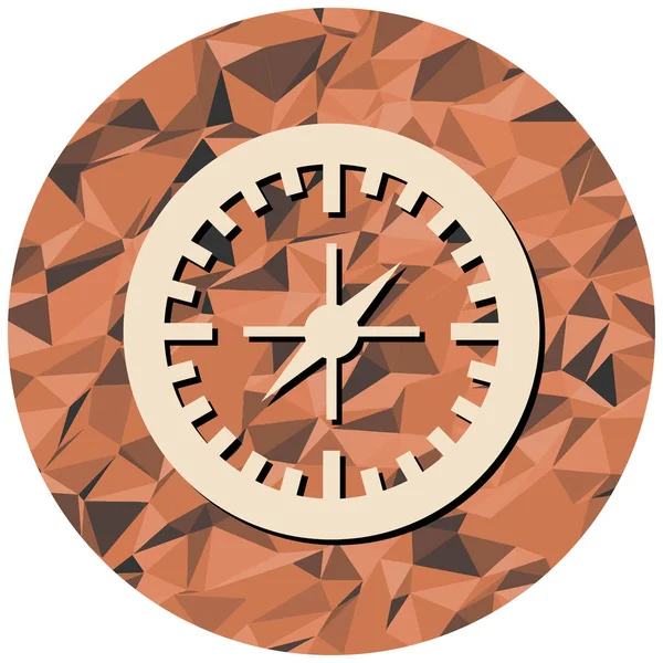 Bir saat simgesinin vektör illüstrasyonu