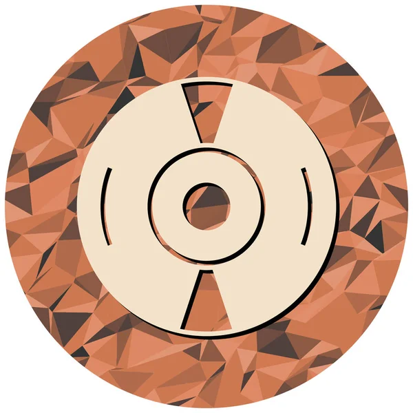 cd disk simgesi, vektör illüstrasyonu basit tasarım