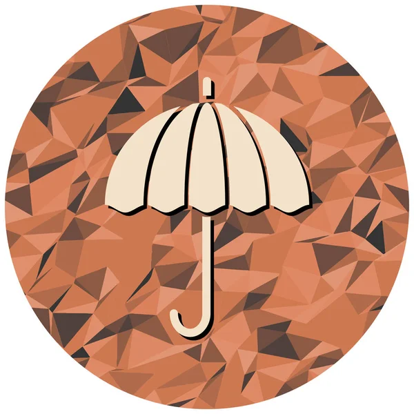 Parapluie Icône Web Illustration Simple — Image vectorielle