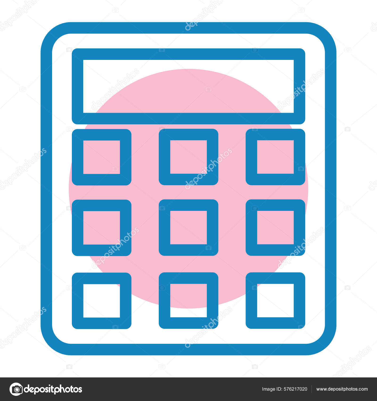 Calculator Web Icon Simple Illustration Stock Vector by