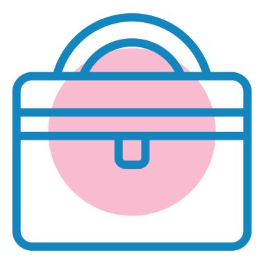 Çanta. Web simgesi basit illüstrasyon