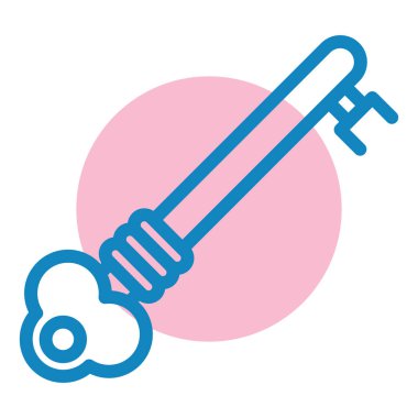 Anahtar simgesinin vektör illüstrasyonu