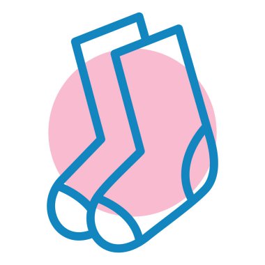 Çorap. Web simgesi basit illüstrasyon