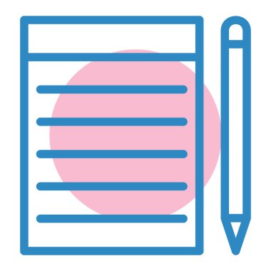 Not defteri. Web simgesi basit tasarım