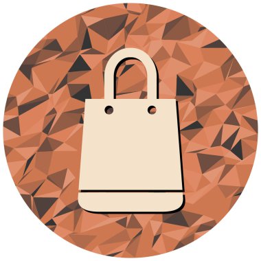 Çanta. Web simgesi basit illüstrasyon