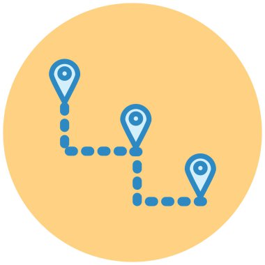 konum. Web simgesi basit illüstrasyon