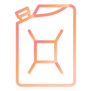 Yakıt Kutusu Modern ikon vektör illüstrasyonu 