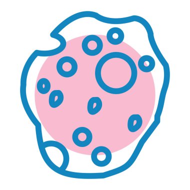 Bakteriler. Web simgesi basit illüstrasyon