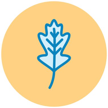 Yaprak. Web simgesi basit illüstrasyon