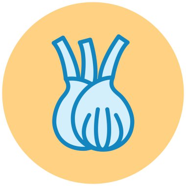 Soğan. Web simgesi basit illüstrasyon