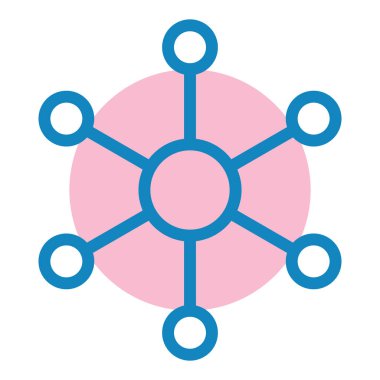 Molekül vektör simgesi modern basit tasarım