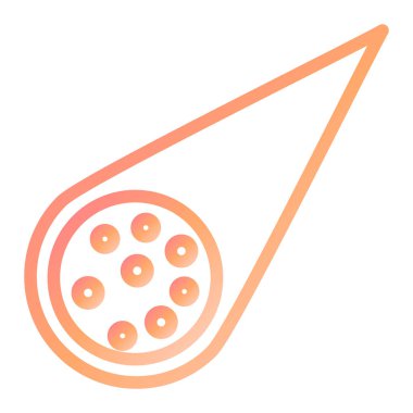 Kuyruklu yıldız. Web simgesi basit illüstrasyon