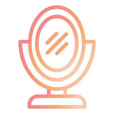 makyaj aynası vektör çizgisi simgesi