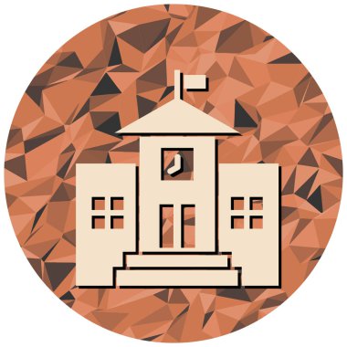 Ev. Web simgesi basit illüstrasyon