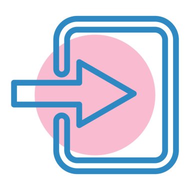 Ok. Web simgesi basit illüstrasyon