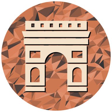 Bir bina simgesinin vektör illüstrasyonu