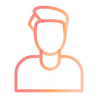 İnsan. Web simgesi basit illüstrasyon 